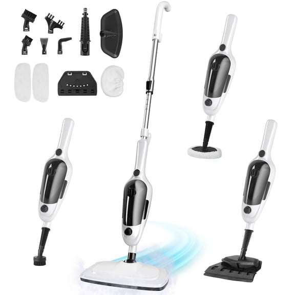 Steam Mop, Steam Cleaner with 260°F Steam, 450ml Large Tank, 11-in-1 Steam Mops for Floors, Detachable Handheld Floor Steamer for Hardwood, Tile & Carpet
