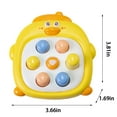 thumbnail image 3 of Yellow Mini Ducks Whack A Mole Toy With Push Game, Pressing Activity Parent Child Interactive Puzzle, 3 of 7
