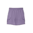 thumbnail image 6 of NAISIBABY Boys Cargo Shorts, Summer 2025 Solid Color Elastic Waist Shorts with Pockets Purple 11-12T, 6 of 6