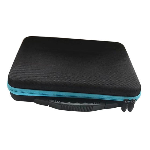 Bolsa de almacenamiento para bolas, caja de recolección, estuche organizador compacto profesional a prueba de golpes, estuche de almacenamiento de yoyo de 12 agujeros, bolsa protectora azul