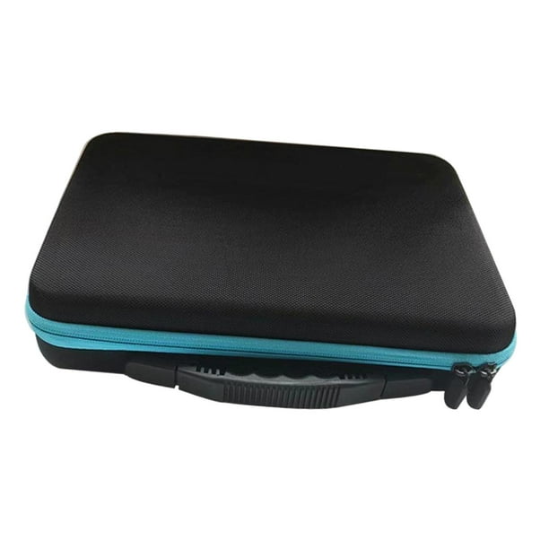 Bolsa de almacenamiento para bolas, caja de recolección, estuche organizador compacto profesional a prueba de golpes, estuche de almacenamiento de yoyo de 12 agujeros, bolsa protectora azul
