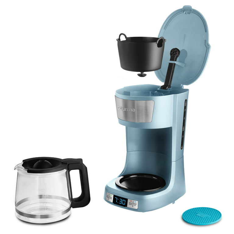 Gourmia 12 Cup Hot & Iced Coffee Maker with Keep Warm Feature - Blue, New