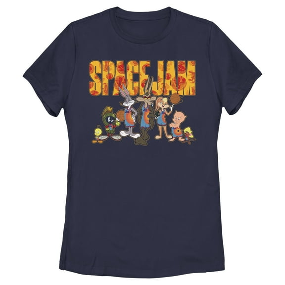 Women's Space Jam: A New Legacy Tune Squad Logo Graphic Tee Navy Blue Small