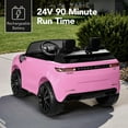 thumbnail image 5 of Best Choice Products Kids 24V 2-Seater Licensed Range Rover Ride-On Car w/ Parent Control 132lb Weight Capacity - Pink, 5 of 9