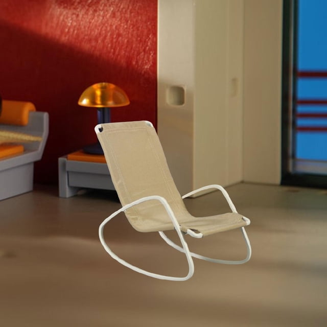 Silla para casa de muñecas 1:6 Hugo Mini Silla Sofá Beige
