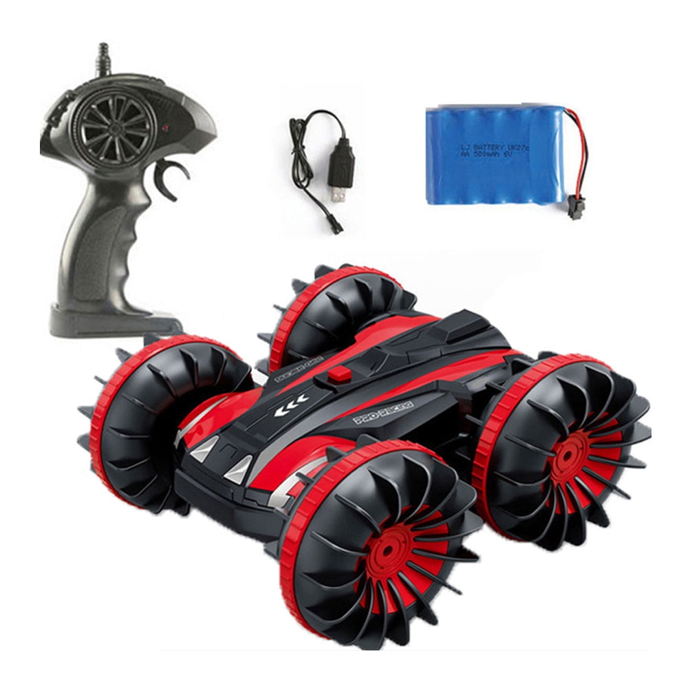 360 Rotate Remote Control Car RC Stunt Car Waterproof Driving on Water Land Amphibious Electric