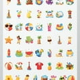 thumbnail image 4 of 35pcs-50pcs Colorful Stationery Stickers Summer Kids Stickers Tropical Teacher Reward Stickers for Laptop Suitcase Luggage, 4 of 9
