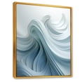 thumbnail image 2 of Designart "Spiraling Zen Zephyr In White And Blue" Abstract Spirals Floater Framed Canvas Art Print, 2 of 5