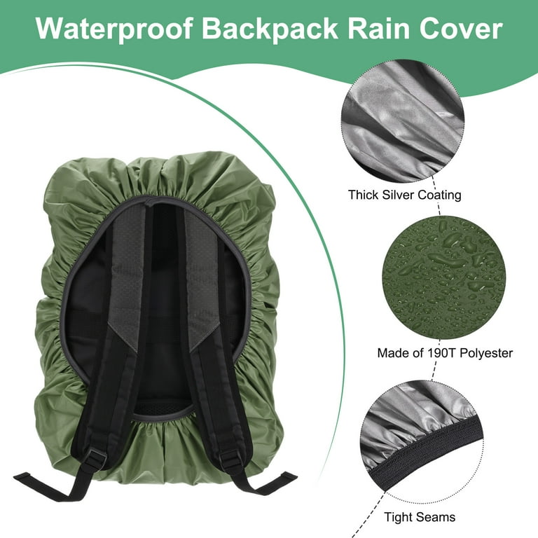 85l backpack rain cover Uxcell Waterproof Backpack Rain Cover, 75l-85l Backpack Cover, Bag Rain Cover with Reflective Strap [Army Green], Men's, Red