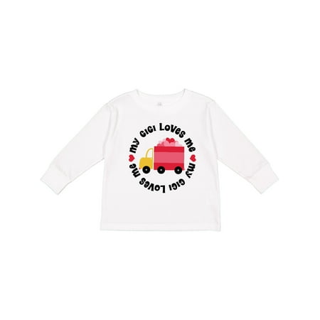 

Inktastic My Gigi Loves Me Gift Toddler Boy or Toddler Girl Long Sleeve T-Shirt