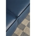 thumbnail image 3 of American Eagle Furniture 4-Seater Full Leather/Wood Sofa in Navy Blue, 3 of 8