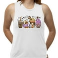 thumbnail image 2 of Halloween Coffee Women's Muscle Tank Large White, 2 of 5