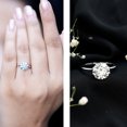 thumbnail image 4 of Rosec Jewels Lab Grown Diamond Engagement Ring 2 Carat - IGI Certified (E-VS1 Quality) - Gift for Special Occasions, 14K White Gold, US 7.00, 4 of 9