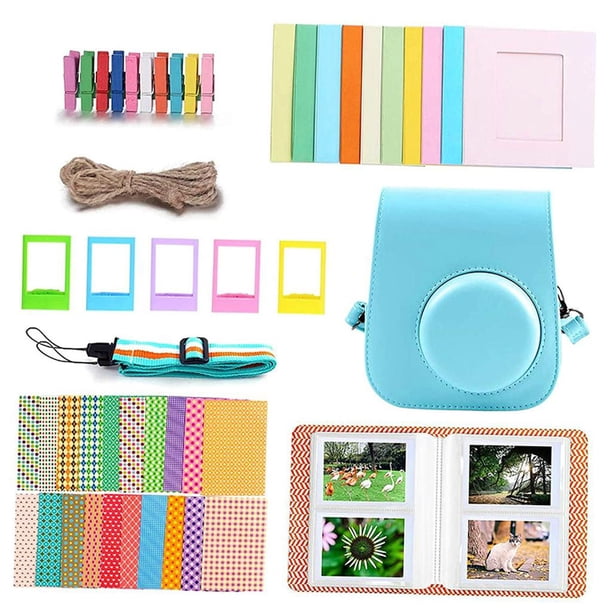 de accesorios para cámara 7 en un, de , álbum de fotografía, marcos colgantes de pared, funda protectora, para , funda para cámar Azul shamjiam paquetes de cámara