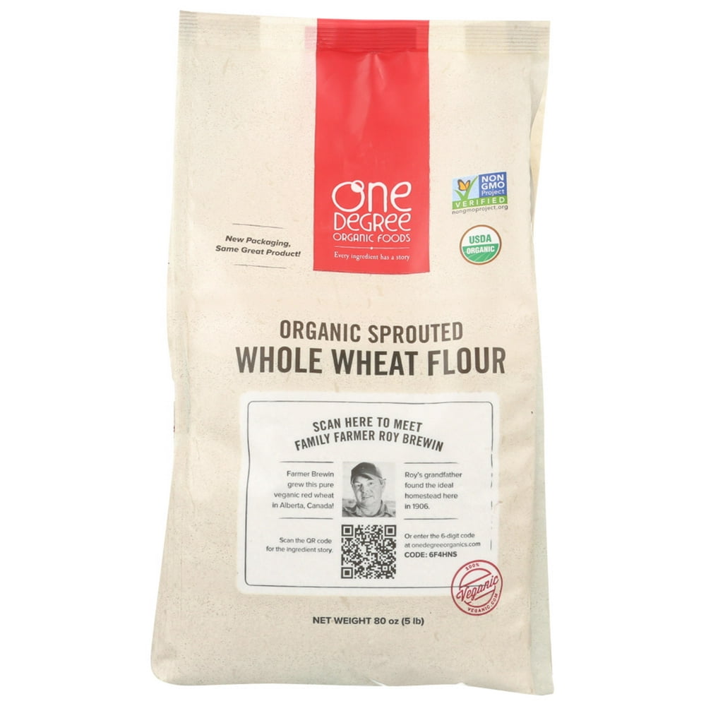 One Degree Sprouted Whole Wheat Flour, 80 Oz