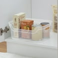 thumbnail image 6 of Mainstays Medium Open Bin, Clear Plastic, Easy Access Bin with Scoop Front, Clear, 8 Pack, 6 of 9