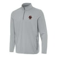 thumbnail image 2 of Men's Antigua Gray Boston College Eagles Perilous Quarter-Zip Pullover Top, 2 of 3