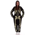 thumbnail image 3 of #followme Glow In The Dark Skeleton Men's Adult Onesie Pajamas 6741-XXL (Women's Skeleton, Womens Medium), 3 of 3