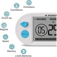 thumbnail image 3 of KADAMS Pomodoro Timer with Interval Countdown - Productivity Timer With Adjustable Alarm For Study, Workout, Office, Kitchen, Exercise & Gym Timer - LCD Display - Blue, 3 of 9