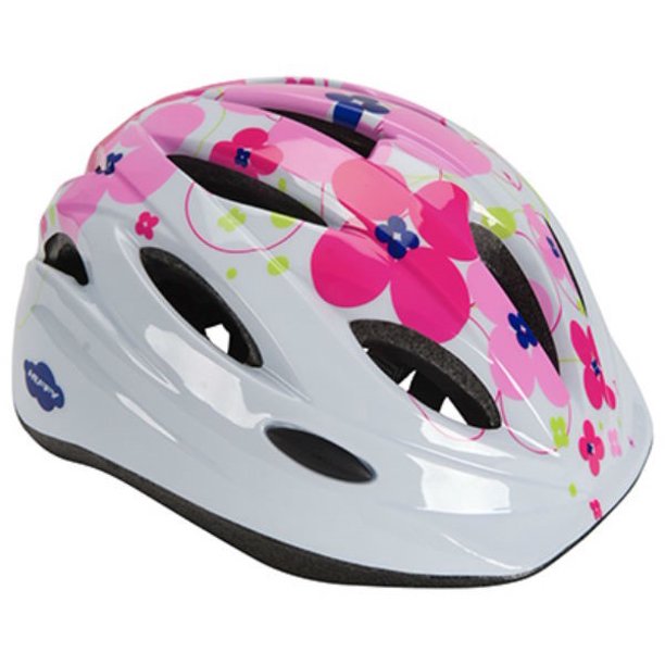 Huffy 00346hl Girls Youth Bike Helmet White Pink Walmart Com Walmart Com