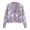 Purple, variant on Fesfesfes Crop Jacket for Women Casual V-Neck Sweater Long Sleeve Button Sweater Ladies Outwear