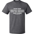 thumbnail image 2 of OXI T-Shirt - Some One Awesome Along, Basic Casual T-Shirt for Men's and Women Fleece T-Shirt Short Sleeve - Graphite Heather 2X-Large, 2 of 3