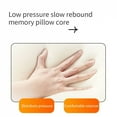 thumbnail image 5 of 1pc Memory Foam Pillow, Knitted Fabric Polyurethane Slow Rebound Temperature Sensing Water Cube Pillow Core For Anti-snoring Nec, 5 of 6