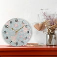 thumbnail image 6 of SKYSONIC Ballerina Flower Wall Clock 10 Inch Silent Non Ticking Round Clock Oil Painting Clock Easy to Read Clock for Living Room Bedroom Bathroom Home Decor, 6 of 7