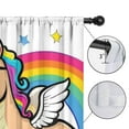 thumbnail image 4 of Blackout Kids Curtains,Unicorn Dinosaur with Rainbow Childrens Insulated Curtains Set Of 2,Bedroom Essentials,Toddler Room Decor 42x84in(106x213cm), 4 of 4