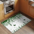 thumbnail image 2 of Rectangle Area Rugs 2 x 3 Ft, Green Spring Botanical Non-Slip Residential Carpet, Weeping Eucalyptus Butterfly Indoor Crawling Mats Runner Rugs for Living Room/Dining Room/Bedroom, 2 of 8