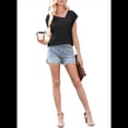 thumbnail image 3 of Blusas Elegantes e Informales de Corta para Mujer, Color Negro, Talla S, 3 of 8