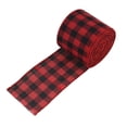 thumbnail image 5 of Tnobhg 1 Roll 2Mx5CM Christmas Ribbon Red Black White Plaid Santa Car Wired Gift Packing DIY Craft Xmas Tree Decoration Wreath Bowknot Making Ribbon Party Supplies, 5 of 8
