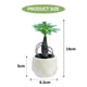 thumbnail image 2 of Cuenca de diamante con varilla, adornos pequeños creativos suculentos, flores artificiales, plantas verdes artificiales, 4 Uds., 2 of 5