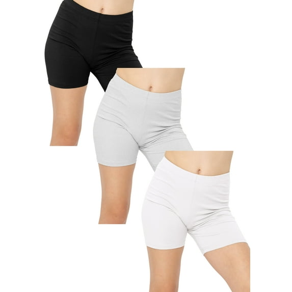 Stretch Is Comfort Premium Stretch Youth Girls Oh so Soft Biker Shorts| Child Size 4 -16