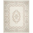 thumbnail image 2 of SAFAVIEH Aubusson Azalea Overdyed Wool Area Rug, Ivory/Pink, 9' x 12', 2 of 7