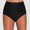 Black, variant on Women Vintage Print Hight Waist Brazilian Bikini Bottom Swimwear Briefs Beachwear Brazilian Bikini Bottom Side Tie Thong Bathing Swimbottom High Waist Swim Bottoms Short Swim Trunks plus Size Swimsuit