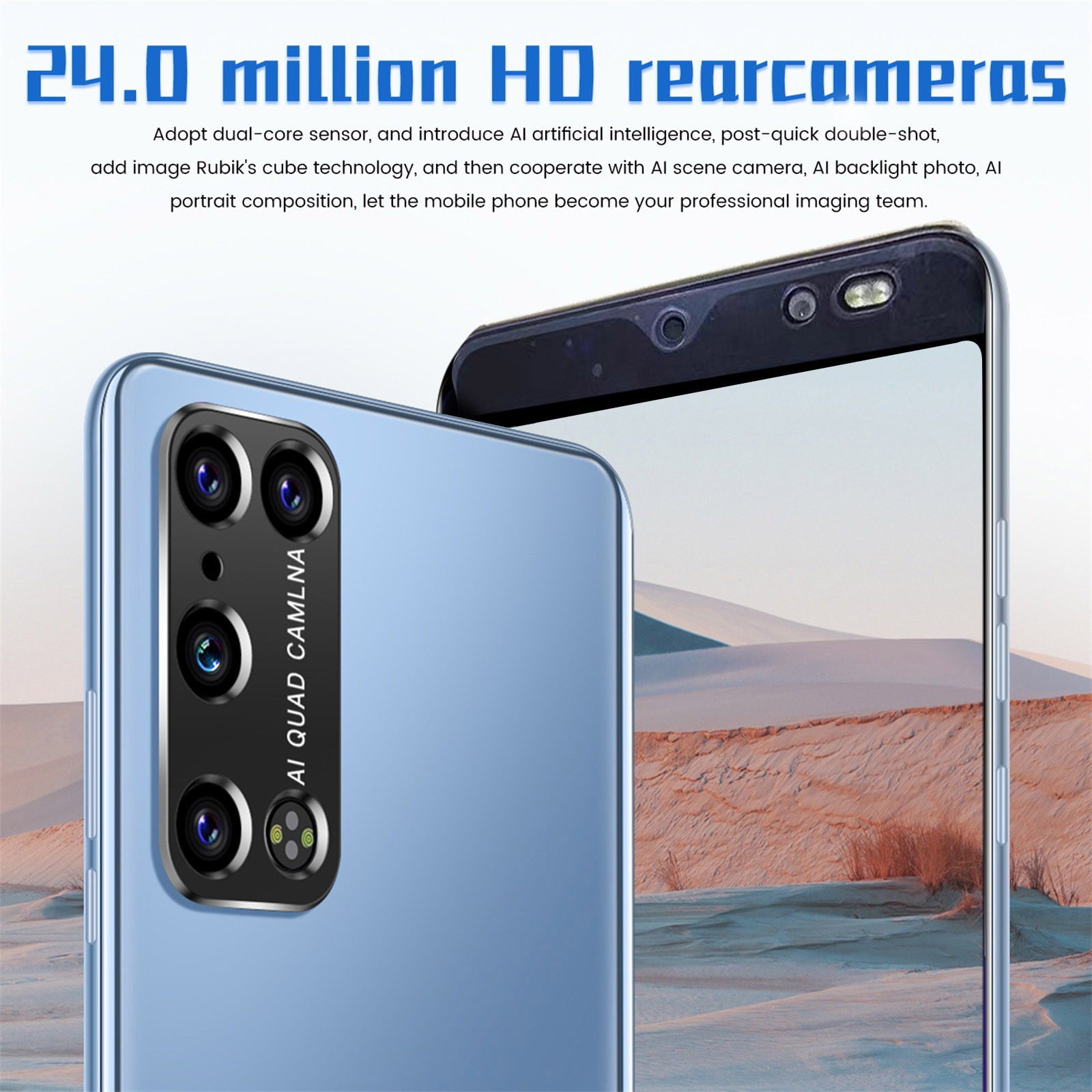 HOMBOTI Smart Phone Clearance Unlocked Phone 5.8-inch Curved Screen Smartphone Android 10.0 1080P HD Camera1GB + 8GB Support 2 SIM Card And 128G Card