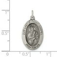 thumbnail image 2 of Sterling Silver Antiqued Our Lady Of Mt.Carmel Medal (24 X 13) Made In United States qc5574, 2 of 2