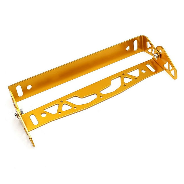 Maytalsory Personalized License Plate Frame - Easy Installation Print Car License Plate Frame Frame Tag Holder gold 24.5*21*3cm 1Set