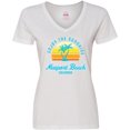 thumbnail image 3 of Inktastic Summer Enjoy the Sunshine Newport Beach Florida in Blue Women's V-Neck T-Shirt, 3 of 5