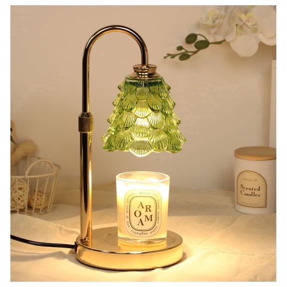 EclatrisLume Candle Warmer Lamp with Timer Dimmable,Lamp Candle Warmer Birthday Gifts for Women, Green Adjustable Wax Melter Warmer for Jar Candles, House Warming Gift Home Decor