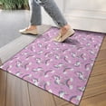 thumbnail image 4 of Pink Unicorn Rainbow Cloud Pattern Door Rugs,Washable Non Slip Door Mats Indoor,Decorative Door Mats,Entry Mat Indoor for Entrance,Bedroom,Kitchen,Bathroom,17"x30", 4 of 6