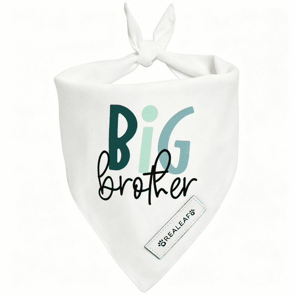 GASTROPOD Big Brother Dog Bandanas Pet Scarf for Small&Medium Male Dogs New Baby Announcement Pet Accessories Pregnancy Reveal Ideas New Baby Announcement Pet Accessories Big Brother Dog Bandana