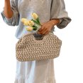 thumbnail image 6 of Handwoven Woven Tote for Summer Beach Casual Shoulder Carryall Purse Lightweight Stylish Boho Handbag, 6 of 8