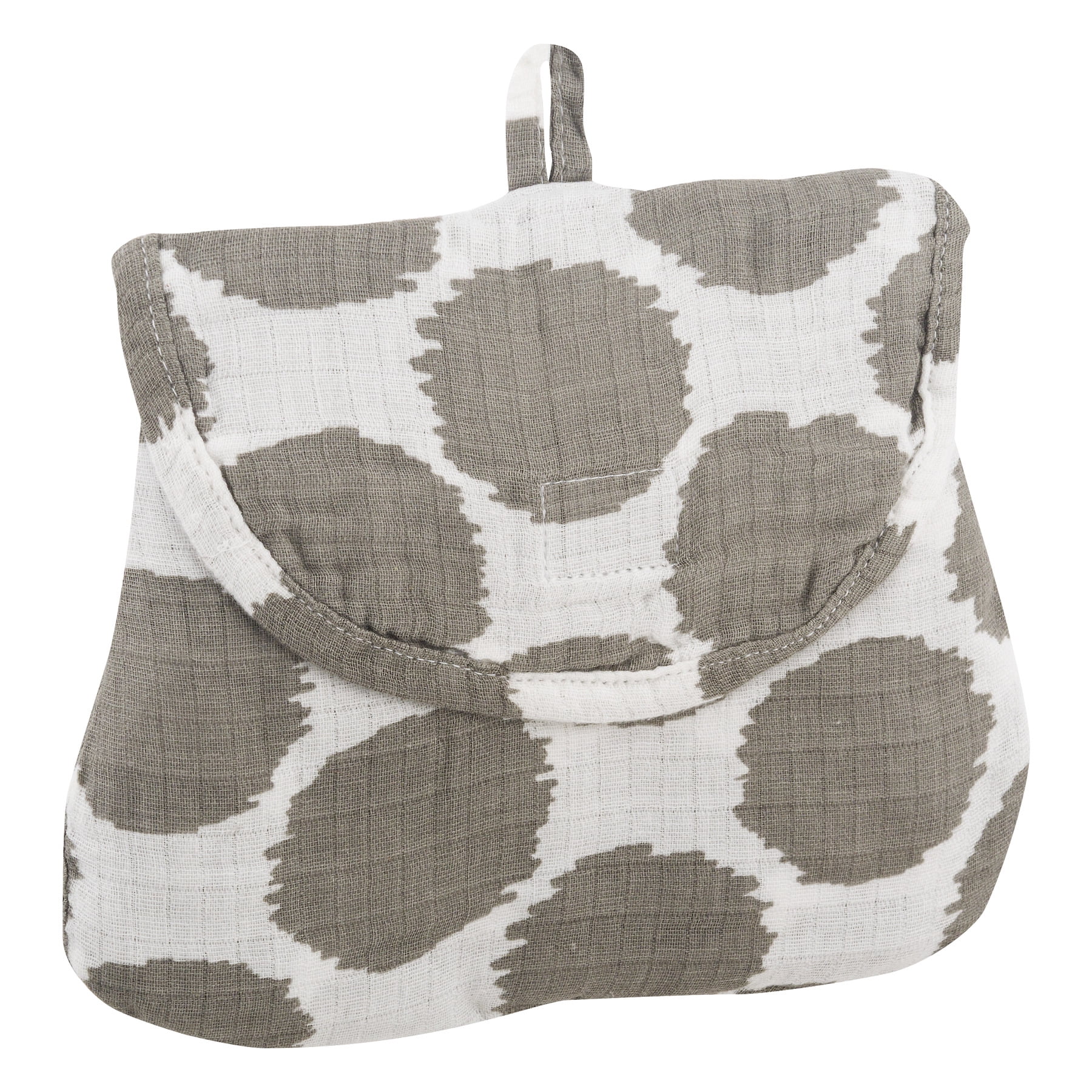 Bacati Muslin Nursing Privacy Cover, Ikat Zigzag Grey Dots, 1.0 CT