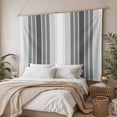 thumbnail image 3 of Gray Vertical Stripes Large Tapestry for Bedroom Wall Hanging Tapestry,Retro Simple Neutral Abstract Lines Ceiling Backdrop Tapestries Poster Blanket Wall Decor for Teens Room Living Room 100" x 59", 3 of 8