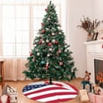 thumbnail image 7 of Pofeuu USA Canada Flag Print Christmas Tree Skirt, Merry Christmas Skirt Xmas Tree Ornaments for Xmas Holiday Party Decorations-36", 7 of 7