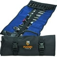 thumbnail image 2 of 32 Pocket Tool Roll Organizer Wrench Organizer Tool Pouch Wrench Roll Includes Pouches for 10 Sockets Roll Up Tool Bag for Electrician HVAC Plumber Carpenter or Mechanic from Rugged Tool, 2 of 3
