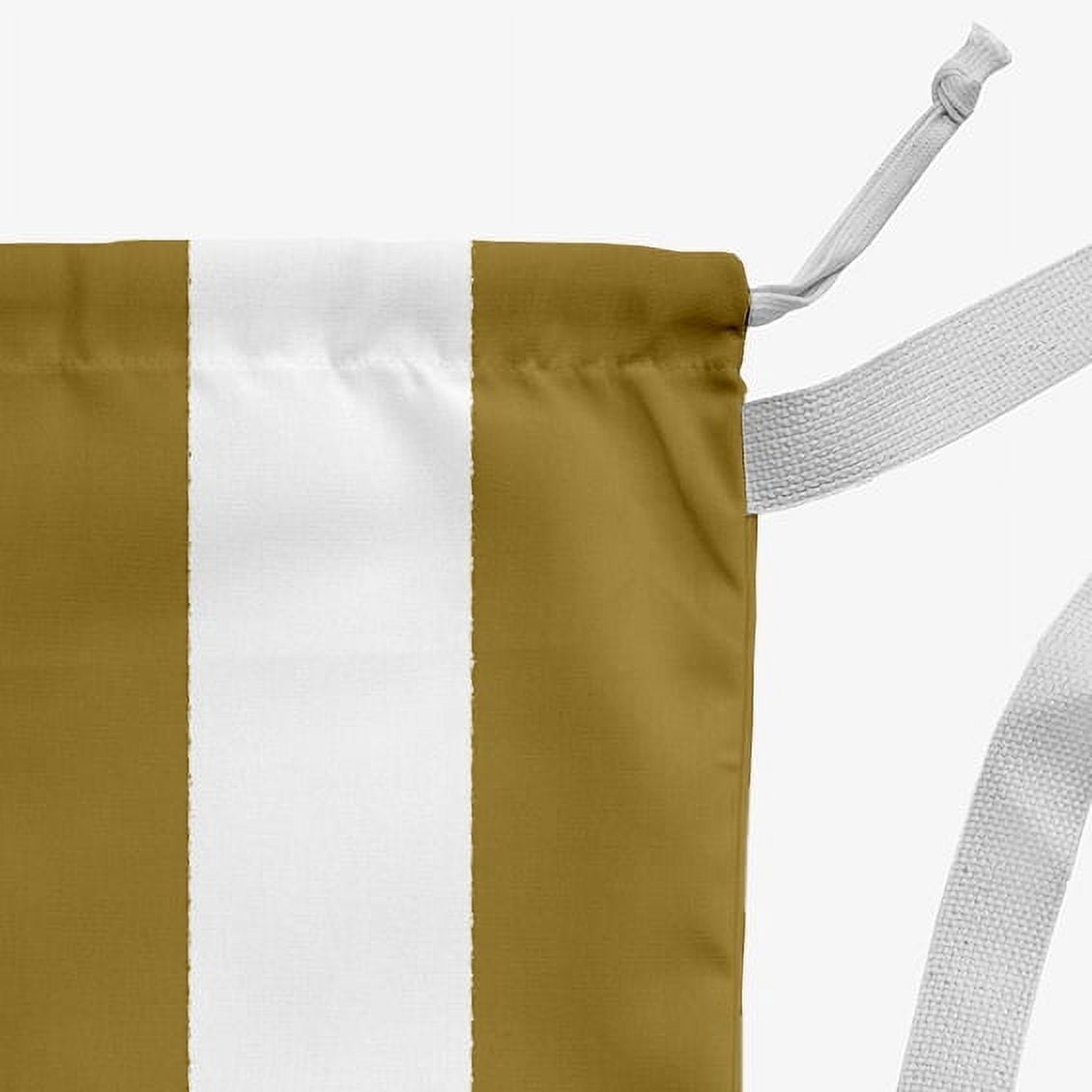 Simply Daisy Noel on a Stripe 18 x 29 in Gold Laundry Bag
