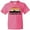 Neon Pink, variant on Albuquerque New Mexico Skyline Youth T-Shirt